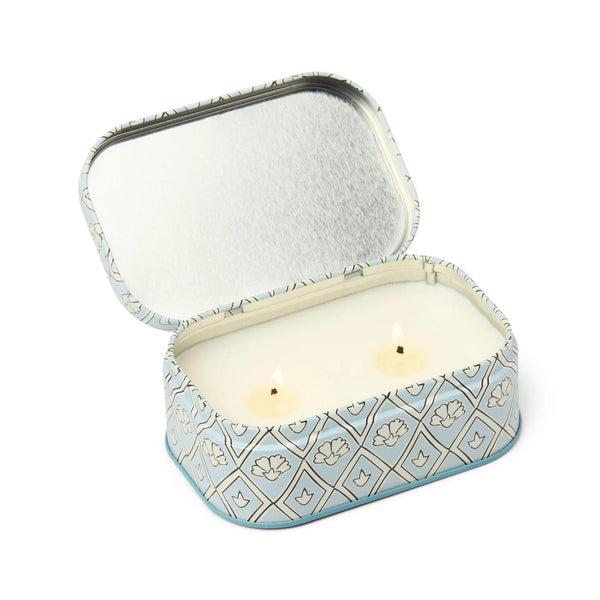 Paddywax Cherie Tin Collection Candles - Lavender Thyme - open