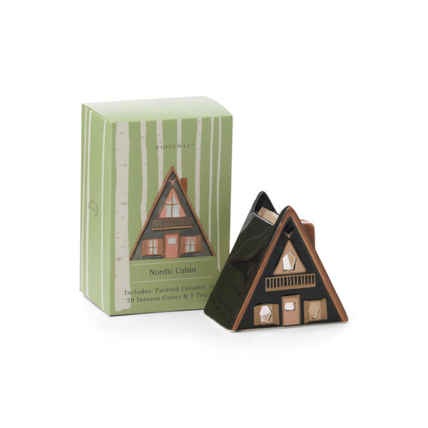 Ceramic Incense Nordic Cabin