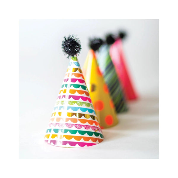 Mini Rainbow Party Hats Set of 8