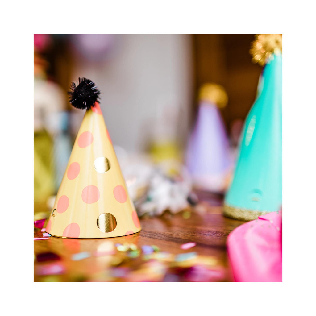 Mini Rainbow Party Hats Set of 8