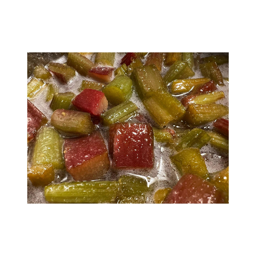 Lemon Ginger Rhubarb Jam - rhubarb cooking