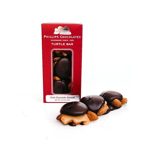 Philiips Chocolates Dark Chocolate Almond Turtle Bar