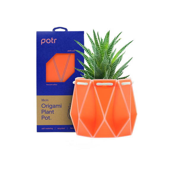 POTR Self Watering Pots - Large - Coral