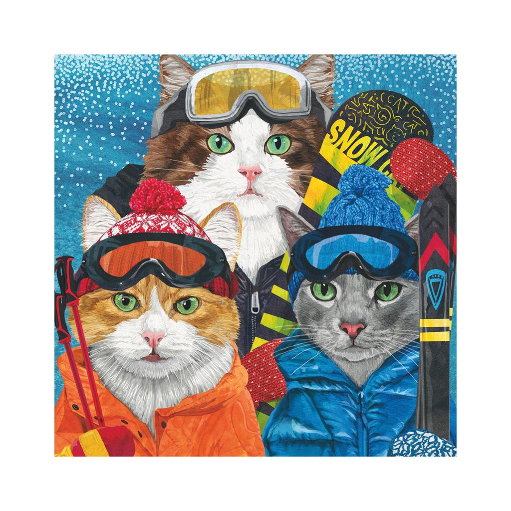 Ski Cats Beverage Napkins