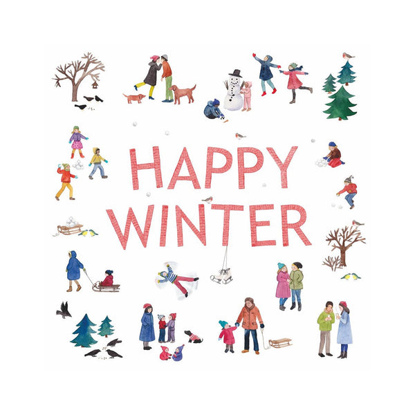 Happy Winter Beverage Napkins