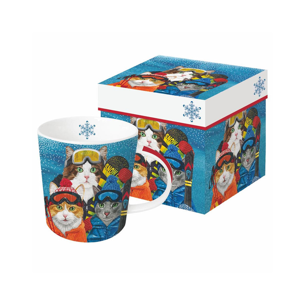 Ski Cats Gift Boxed Mug