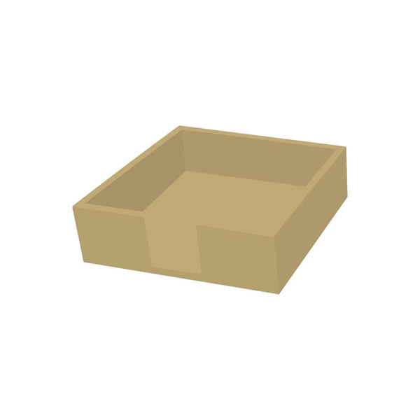 Wooden Beverage Napkin Holder - Gold