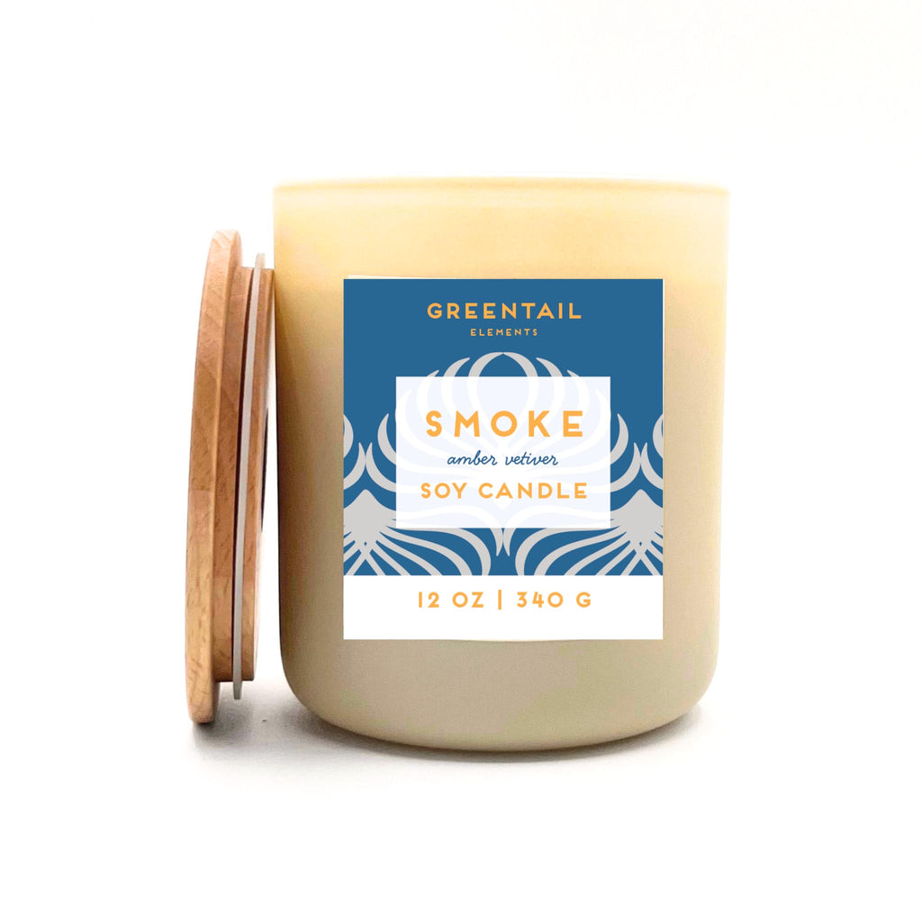 Greentail Table Element Soy Candles - Smoke