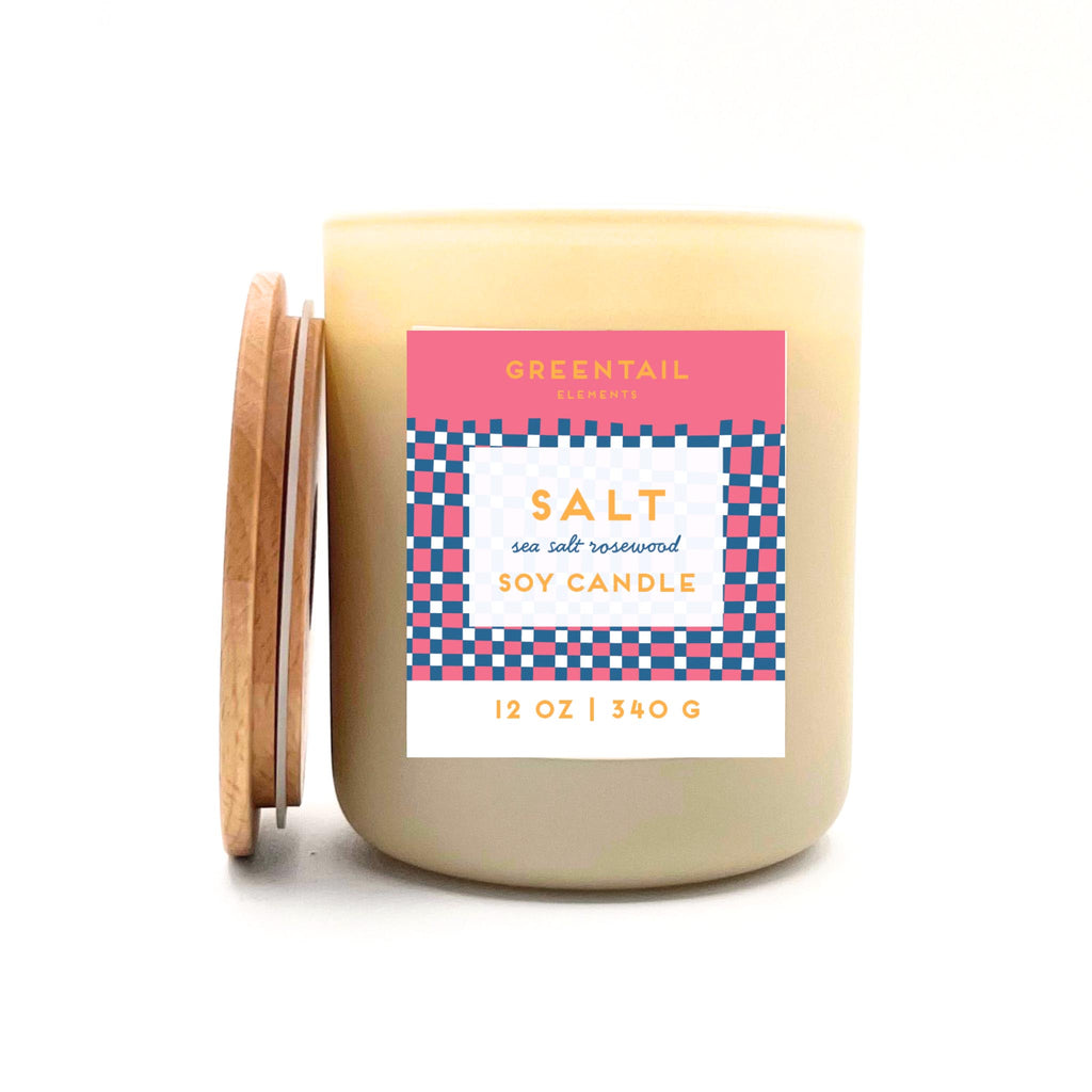 Greentail Table Element Soy Candles - Salt