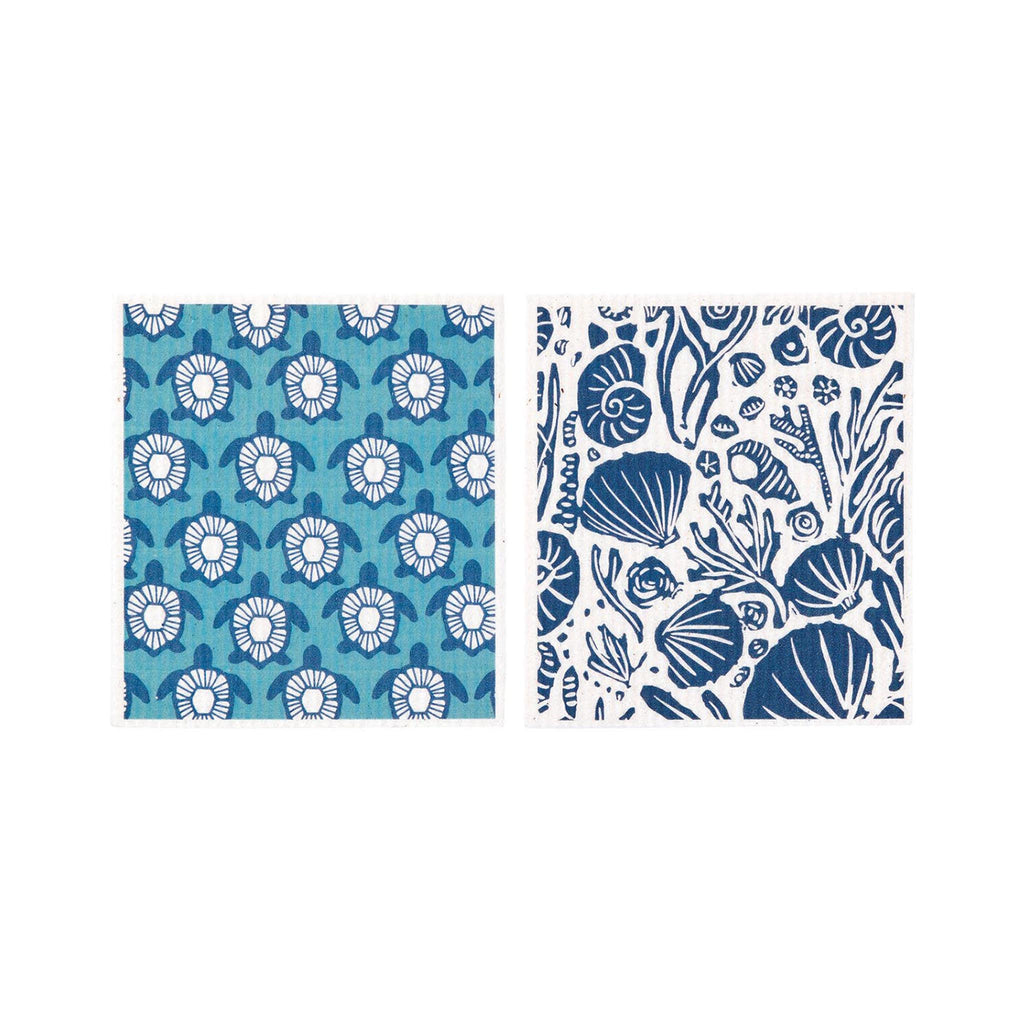 Blu Eco Cloths Pairs - Turles & Shells