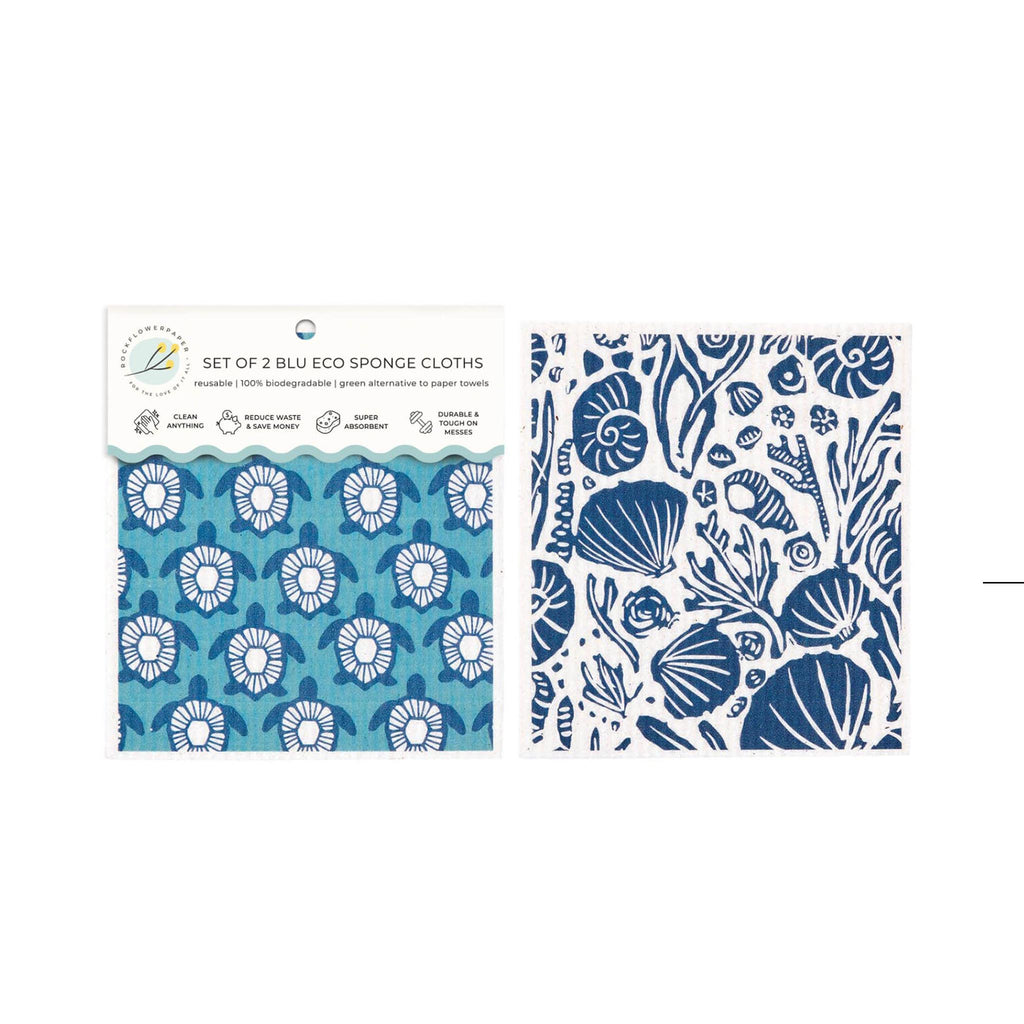 Blu Eco Cloths Pairs - Turtles & Shells packaging