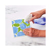 Blu Eco Cloths Pairs - Blue Hydrangea in use