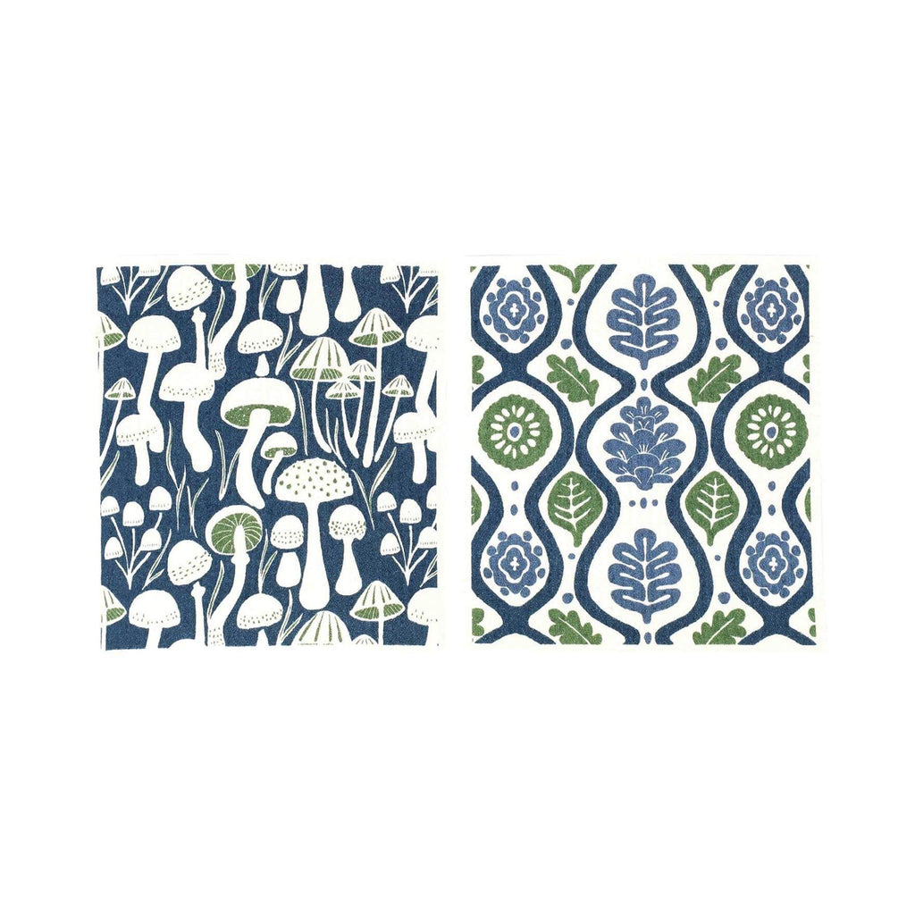 Blu Eco Cloths Pairs - Mushrooms & Botanicals