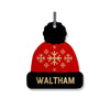 Wooden Die Cut Waltham Massachusetts Ornaments - Ski Cap