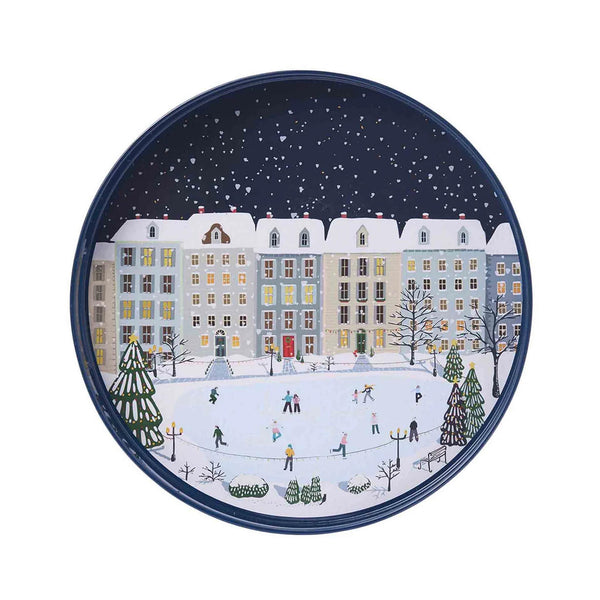 Holiday in the Park 15" Round Tray