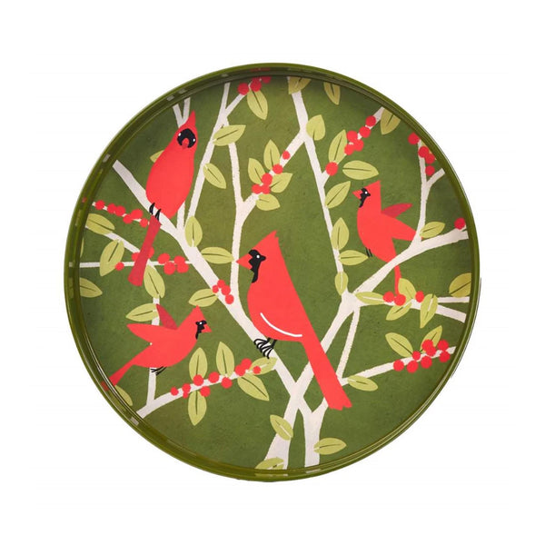 Cardinal 15" Round Tray