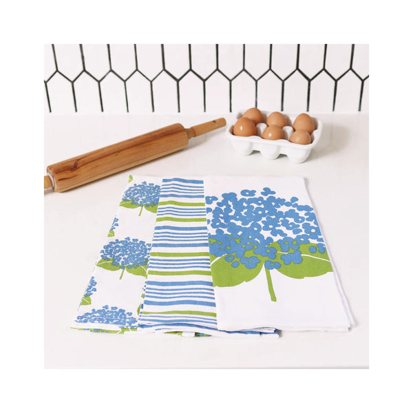 Hydrangeas Kitchen Towels Set of 3