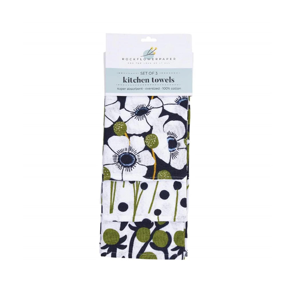 Windflower Kitchen Towels Set of 3 - package