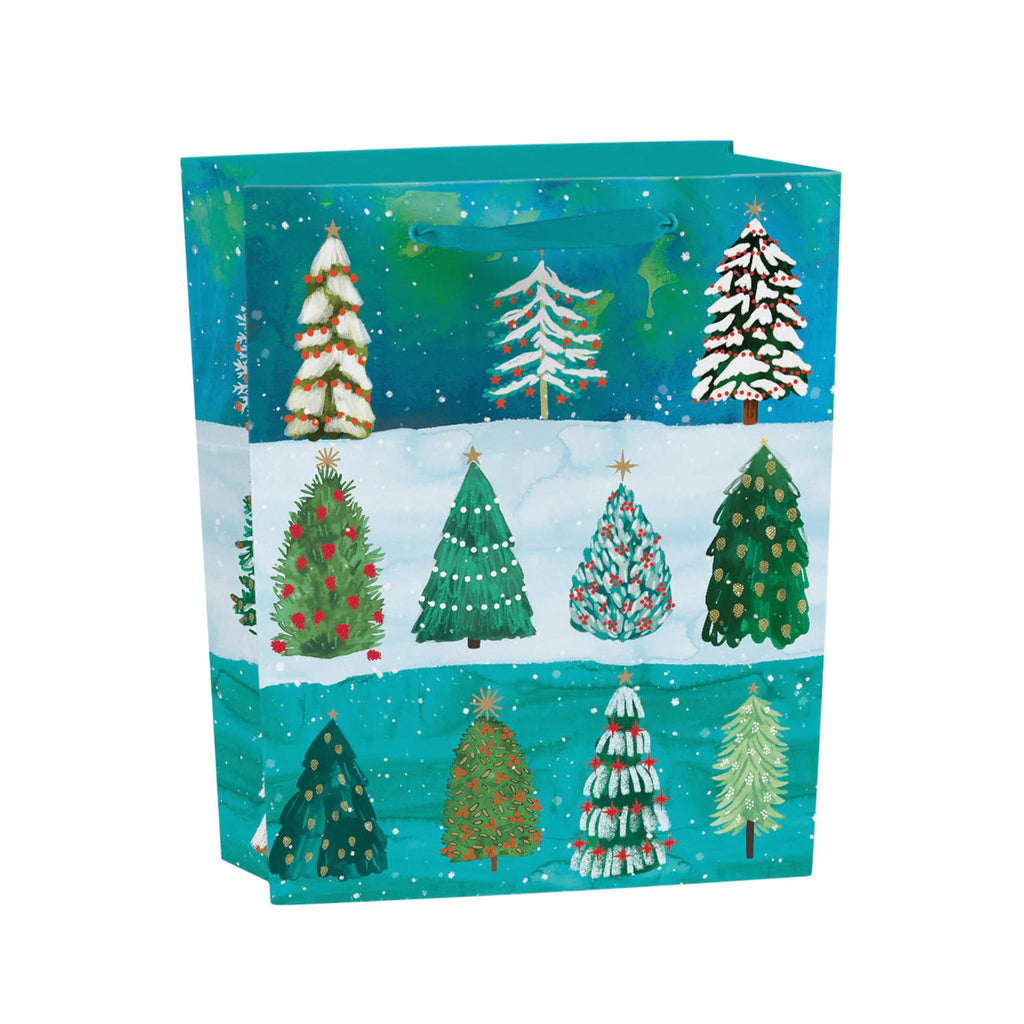 Roger La Borde Holiday Gift Bags - Wild Winter Forest Medium