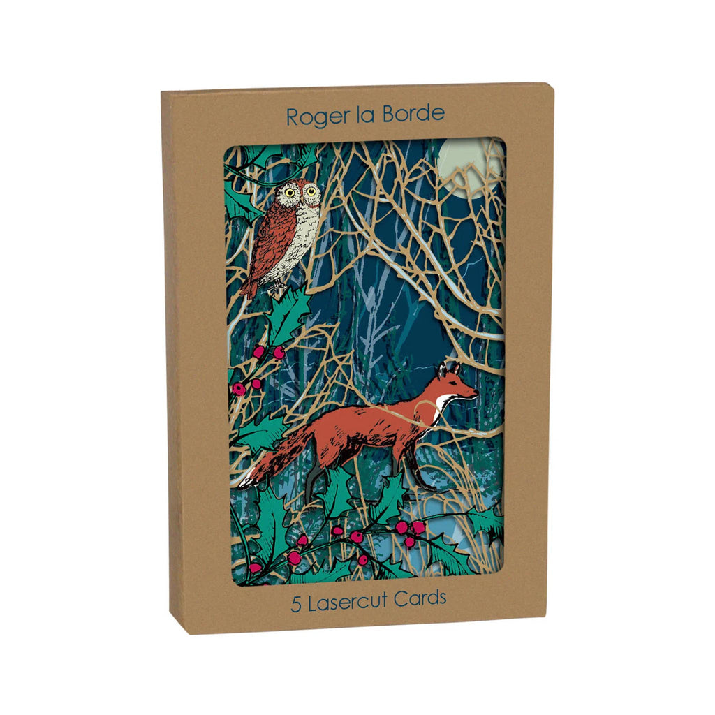 Winter's Tale Fox - Lasercut - Boxed Cards Set of 5