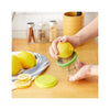 Citrus Keeper & Zester in use