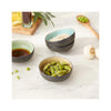 Japanese Crackle Sauce Bowls - in use