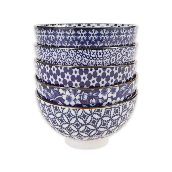 Japanese Rice Bowls - Blue & White - Small