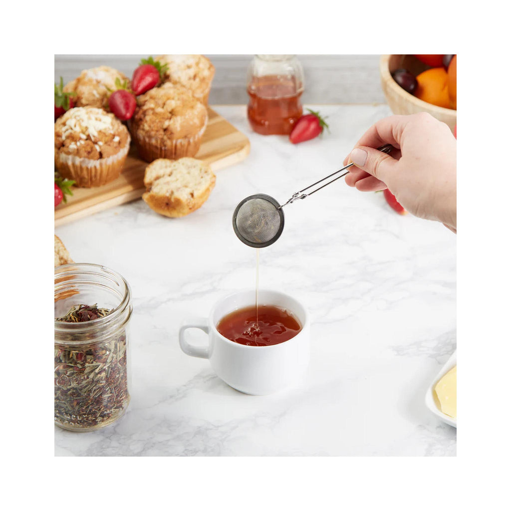 Mesh Infuser Spoon - in use