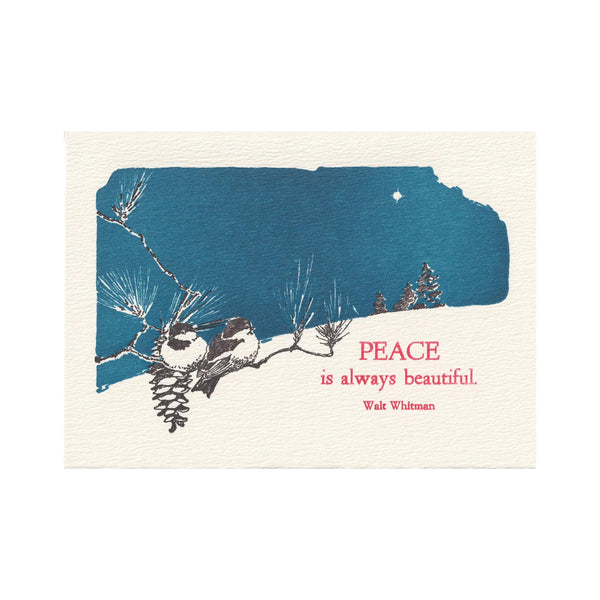 Saturn Press Boxed Holiday Cards - Beautiful Peace
