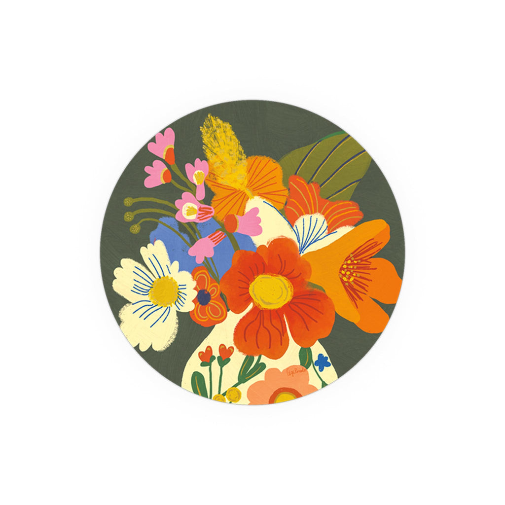 Seedlings Round Coasters - Flowers