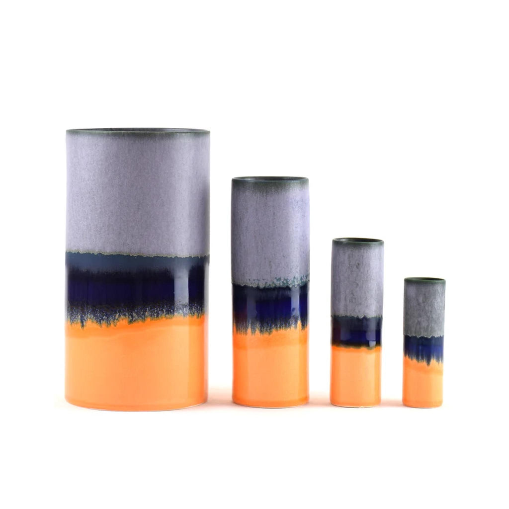 SGW Lab Cylinder Vases - Large - Purple Orange