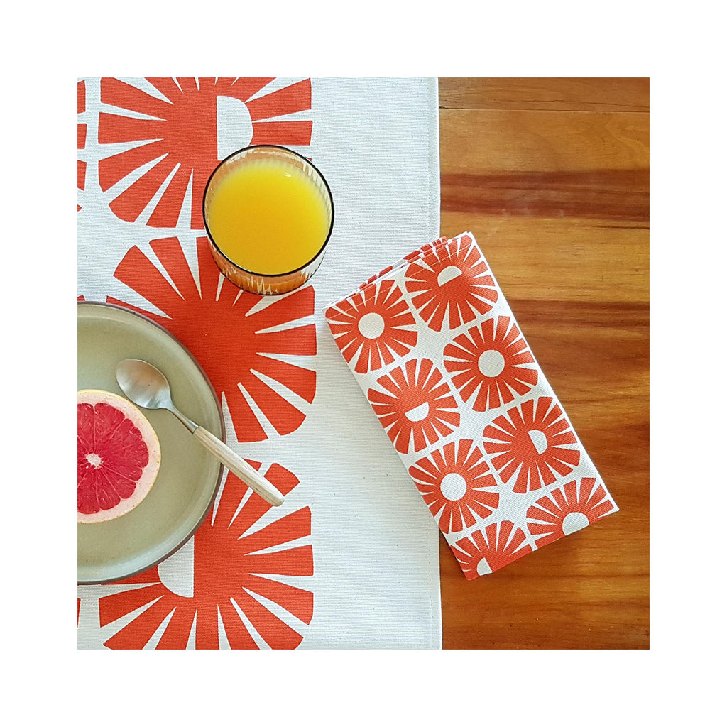 Sunshine Persimmon Table Runner 