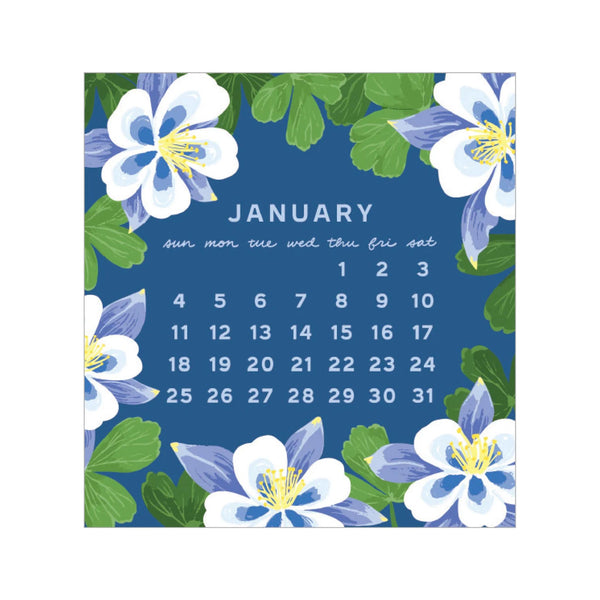 2026 Blossom Mini Calendar - page