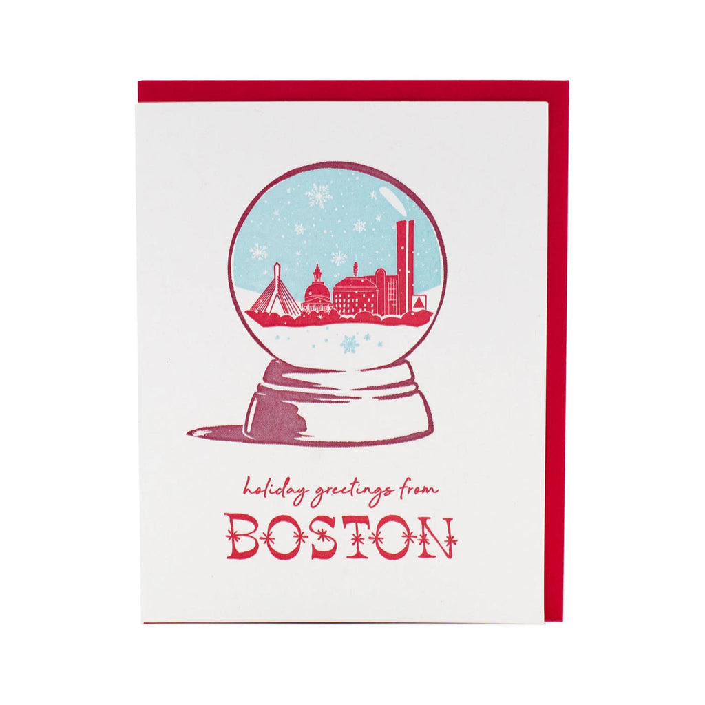 Boston Snow Globe Holiday Boxed Cards