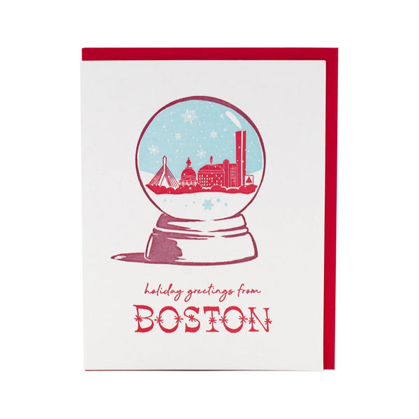 Boston Snow Globe Holiday Boxed Cards