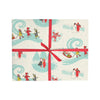 Smudge Ink Wrapping Paper Rolls- Kids in the Snow