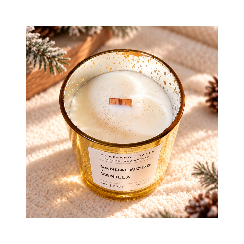 Soaprano Crafts Soy Candles - Sandalwood Vanilla