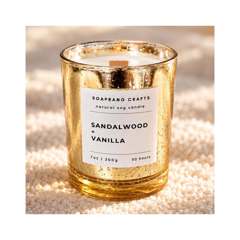 Soaprano Crafts Soy Candles - Sandalwood Vanilla