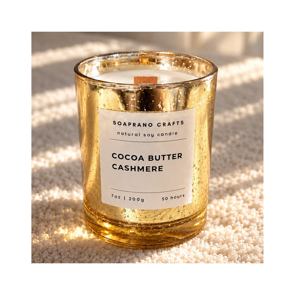 Soaprano Crafts Soy Candles- Cocoa Butter Cashmere