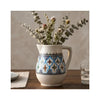 Rosette Ceramic Pitcher - in use as vase