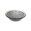 Cobalt Stripe Deep Salad Bowl