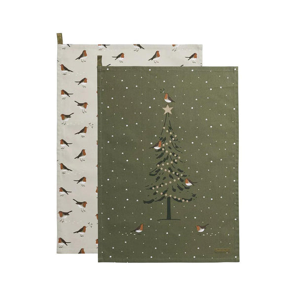 Sophie Allport Tea Towel Set - Robins