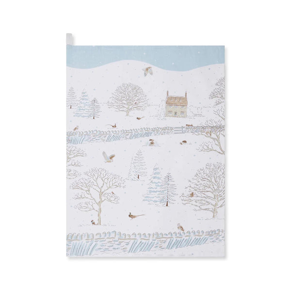 Sophie Allport Tea Towel - Snowy Cottage