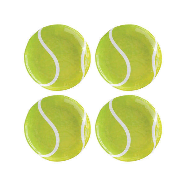 Tennis Ball Melamine Plates Set of 4