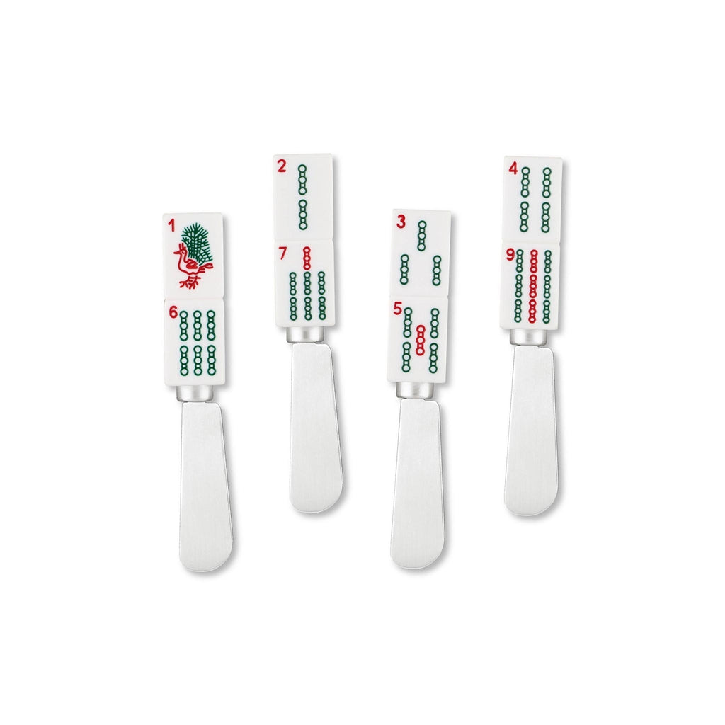 Mahjong Cheese Spreader Set of 4