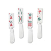 4-Piece Mahjong Resin Cheese Spreader