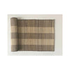 Handwoven Recycled Banana Fiber Runner - Dark Chocolate Stripe