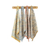 Hand Block Printed Kitchen Towel - Bloom Earth - in grouping