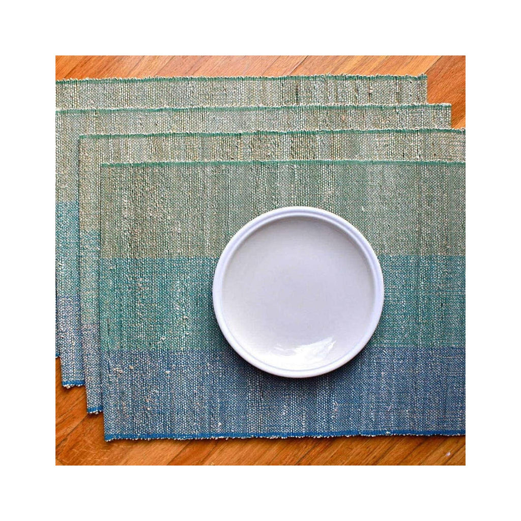 Handwoven Banana Fiber Placemats Set of 4 - Biscotti Chutney