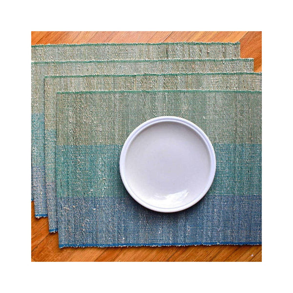 Handwoven Banana Fiber Placemats Set of 4 - Biscotti Chutney